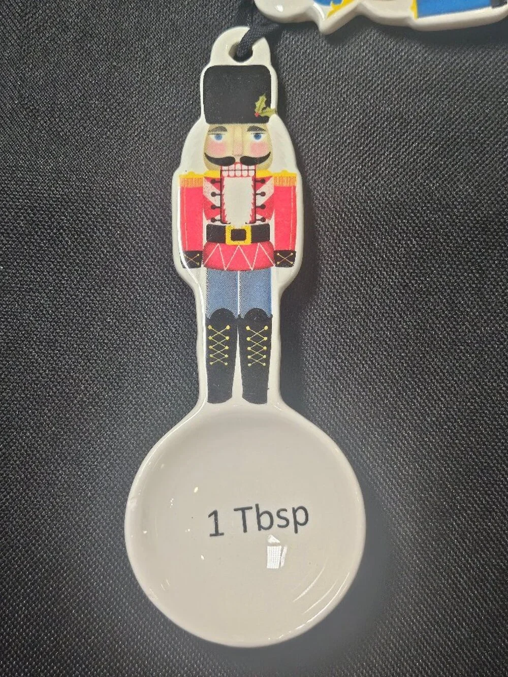 Transpac Ceramic Christmas Nutcracker Measuring Spoon Set Of 4 Baking Gift